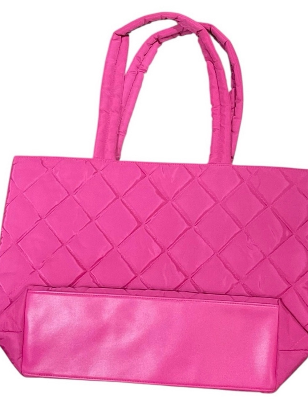 Juicy Couture Hot Pink Quilted Puffy Tote - Picture 2 of 8